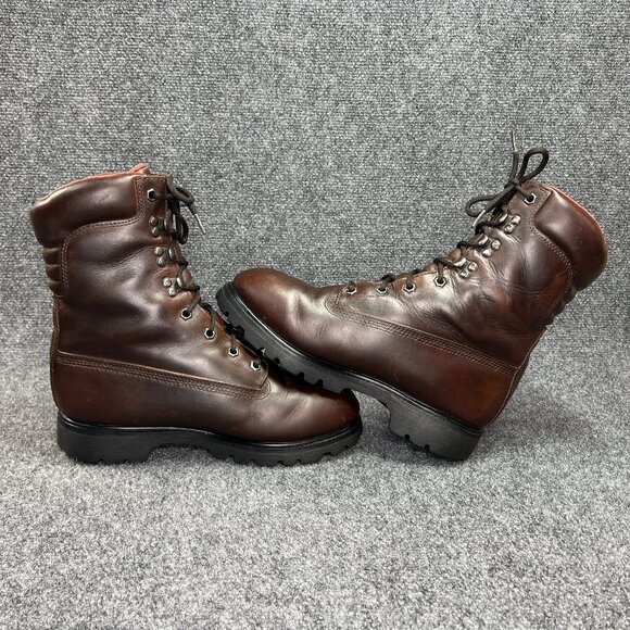 Chippewa Apache Waterproof Insulated Work Boots Men\'s Size 9W Brown Leather Lace main image 3